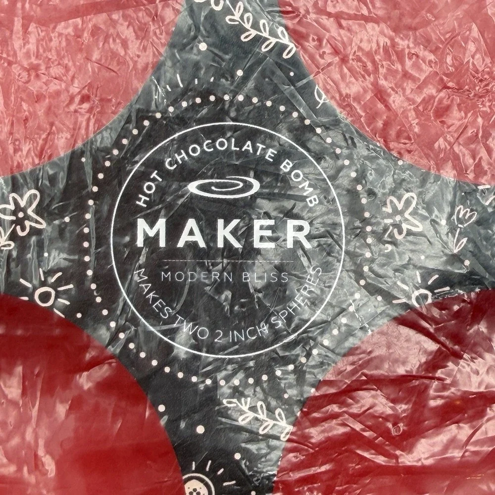 Hot Chocolate Bomb Maker‎ Silicone Mold 4 Cavity 2 Inch Spheres BENNKAI